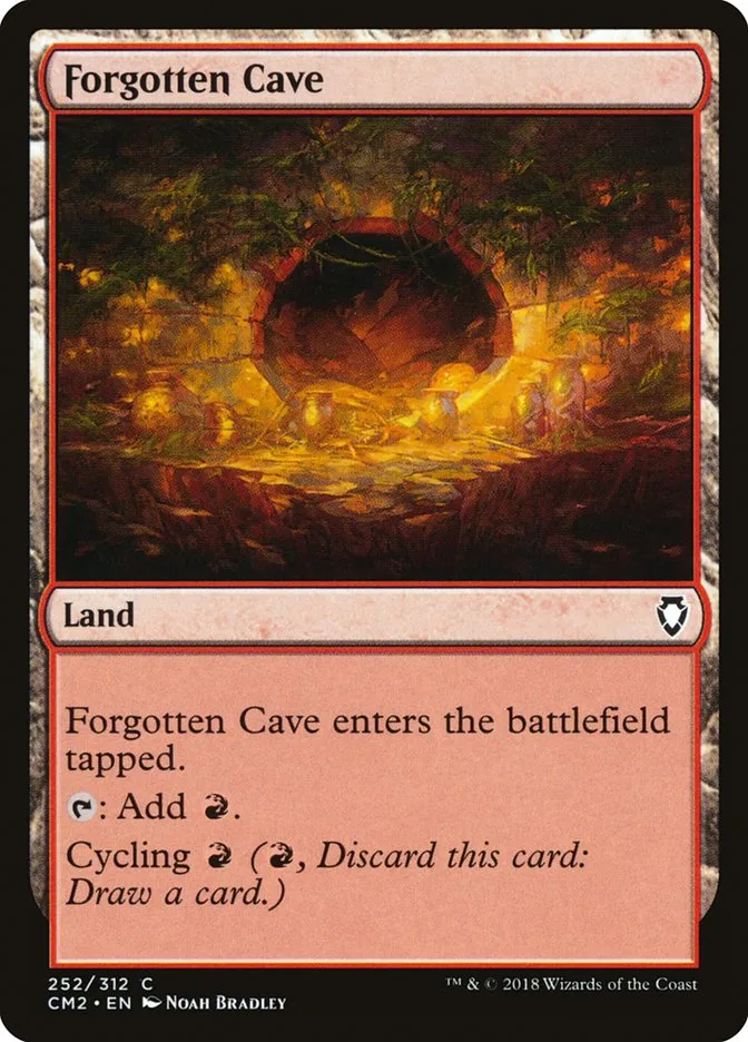 2018 Commander Anthology Volume II Forgotten Cave common #252 common card image