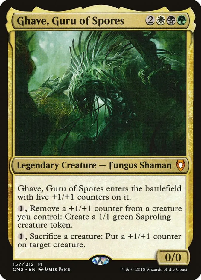 2018 Commander Anthology Volume II Ghave, Guru of Spores mythic #157 mythic card image