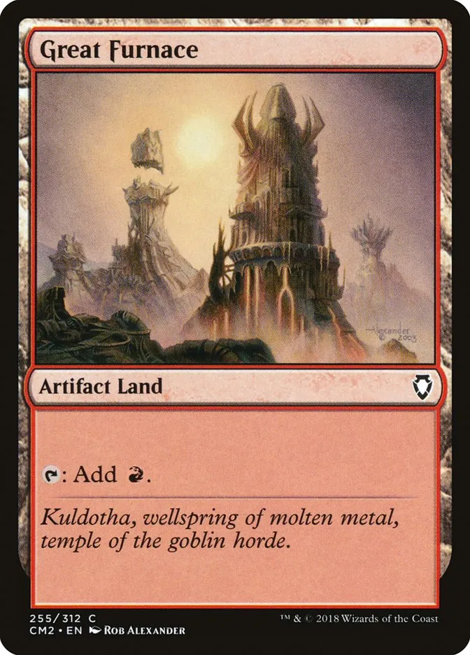 2018 Commander Anthology Volume II Great Furnace common #255 common card image