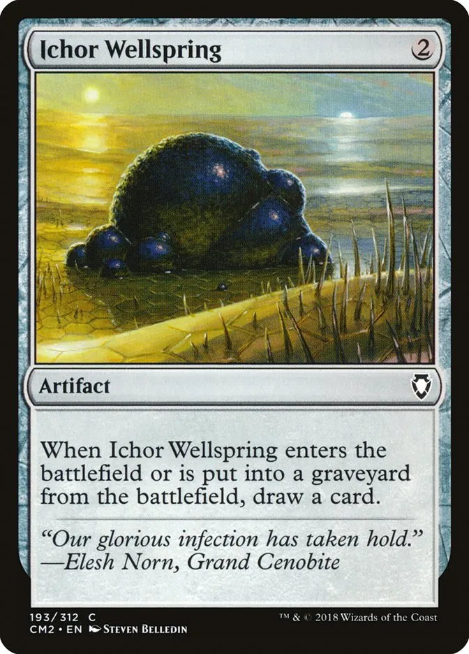 2018 Commander Anthology Volume II Ichor Wellspring common #193 common card image