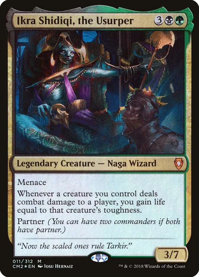 2018 Commander Anthology Volume II Ikra Shidiqi, the Usurper mythic #11 mythic card image