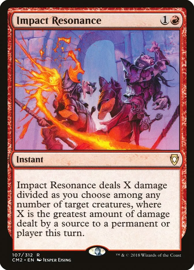 2018 Commander Anthology Volume II Impact Resonance #107 rare card image