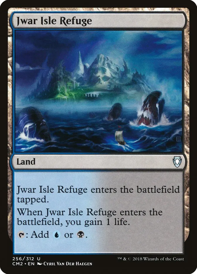 2018 Commander Anthology Volume II Jwar Isle Refuge uncommon #256 uncommon card image