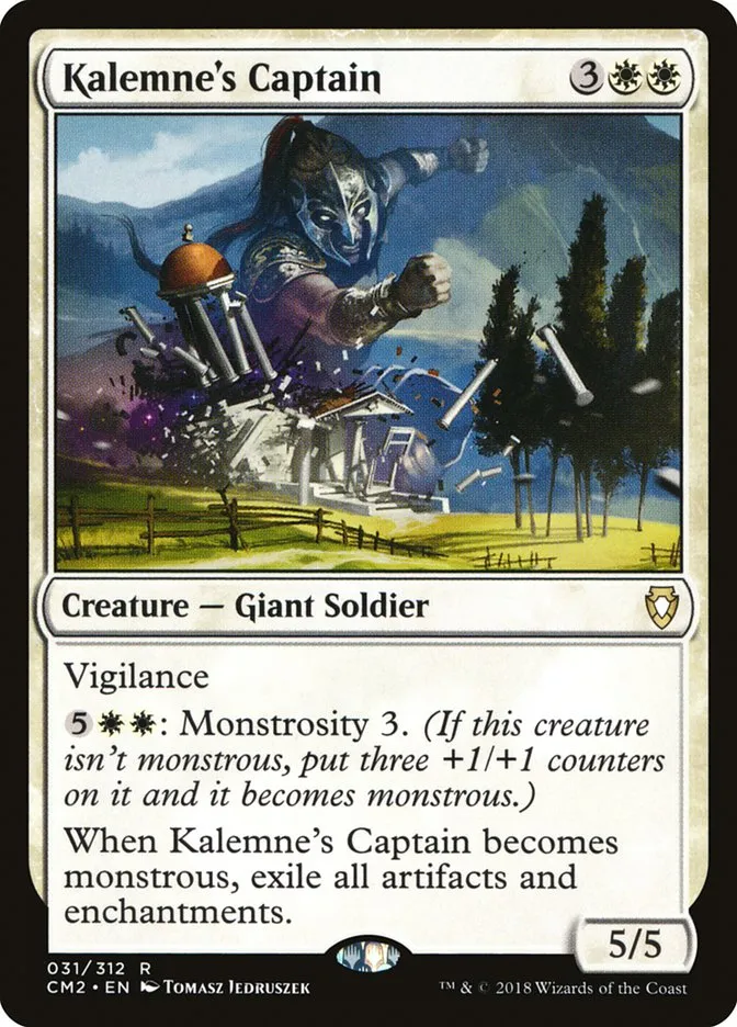 2018 Commander Anthology Volume II Kalemne's Captain rare #31 rare card image