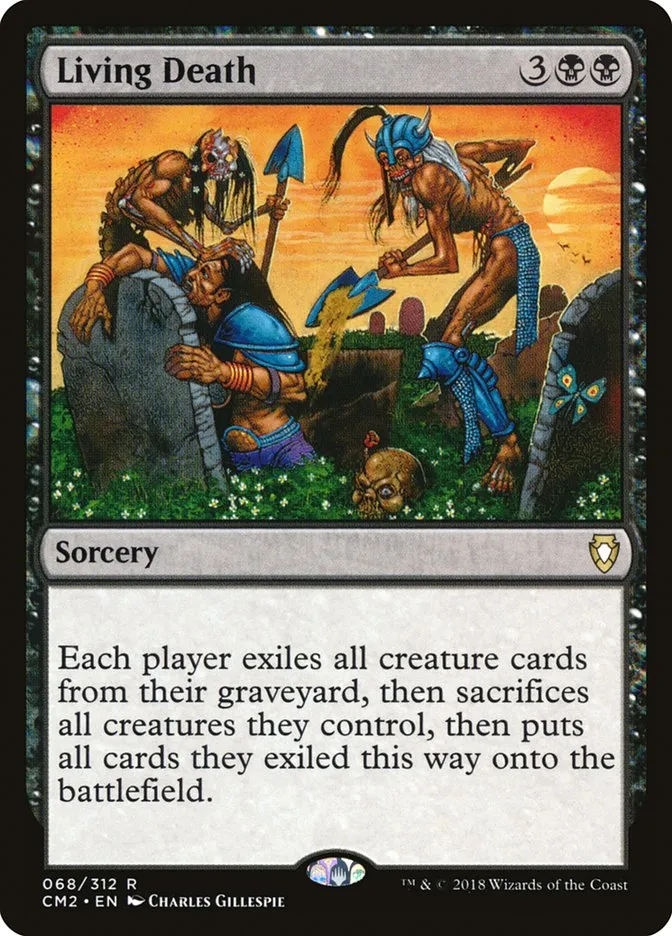 2018 Commander Anthology Volume II Living Death rare #68 rare card image