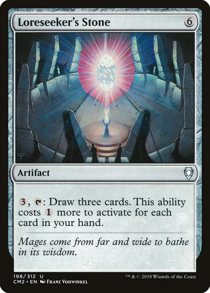 2018 Commander Anthology Volume II Loreseeker's Stone uncommon #198 uncommon card image