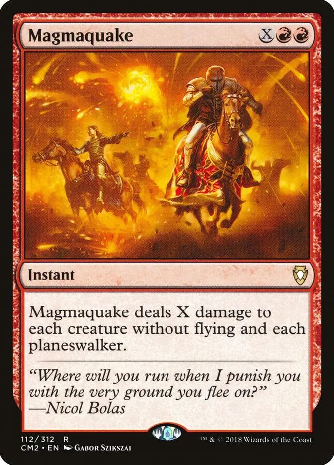 2018 Commander Anthology Volume II Magmaquake #112 rare card image