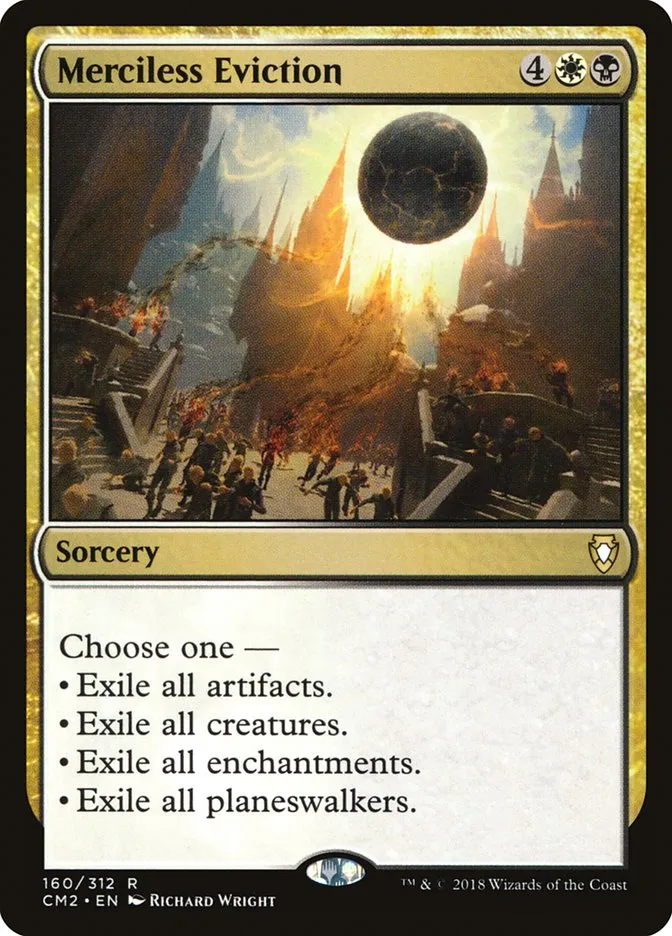 2018 Commander Anthology Volume II Merciless Eviction #160 rare card image