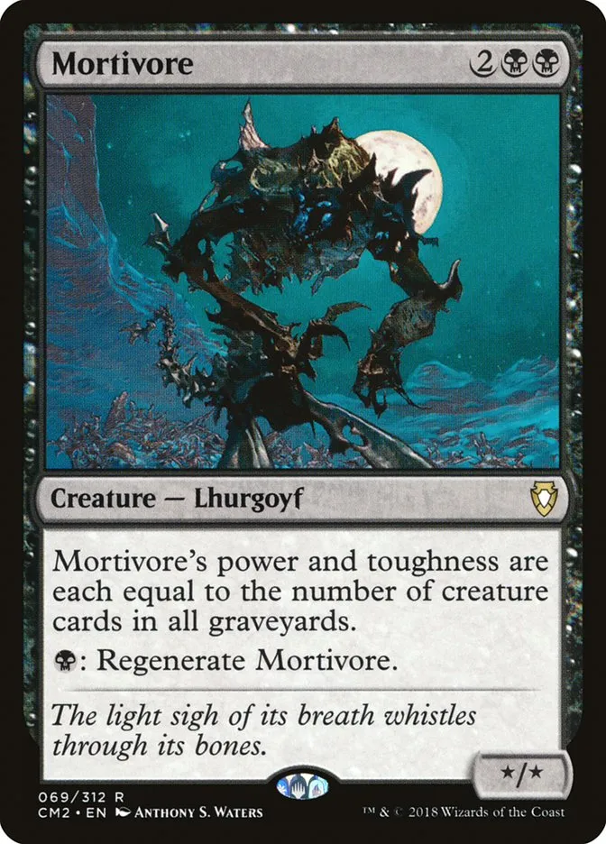 2018 Commander Anthology Volume II Mortivore rare #69 rare card image