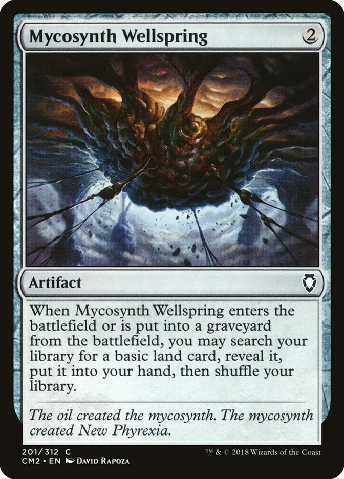 2018 Commander Anthology Volume II Mycosynth Wellspring common #201 common card image
