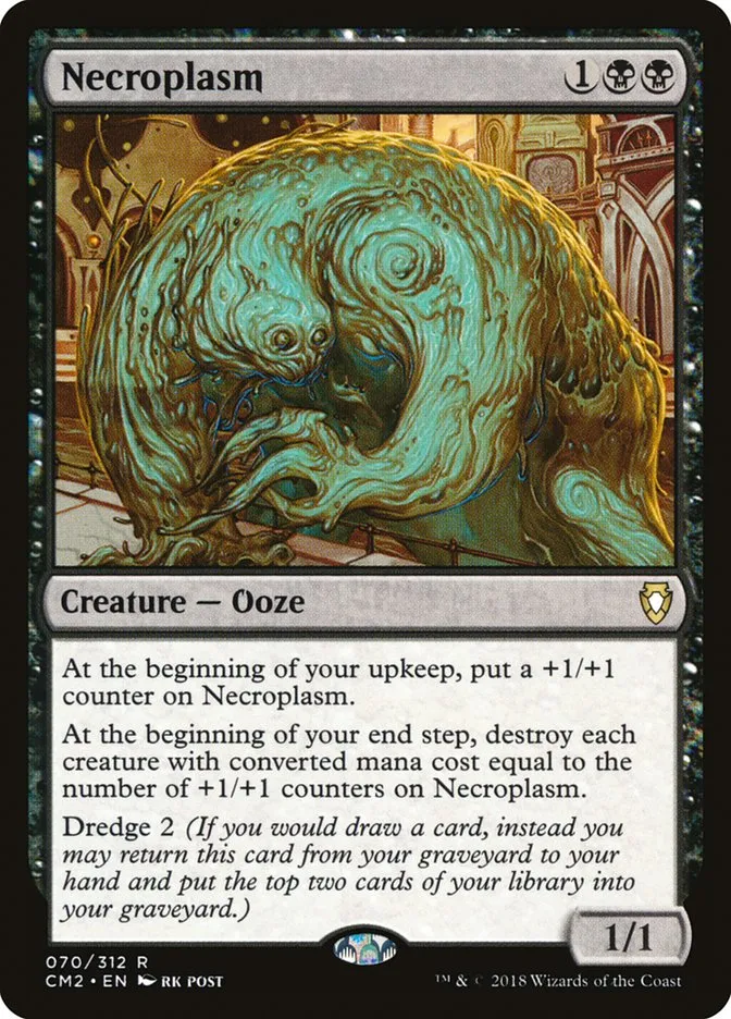2018 Commander Anthology Volume II Necroplasm rare #70 rare card image