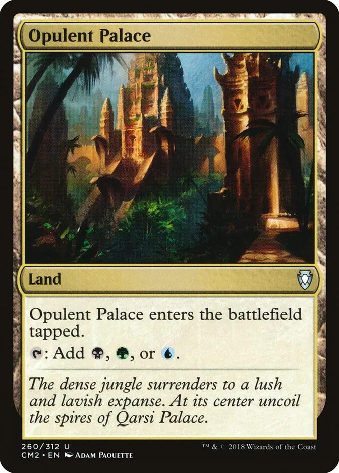 2018 Commander Anthology Volume II Opulent Palace uncommon #260 uncommon card image