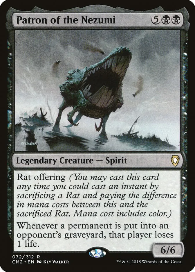 2018 Commander Anthology Volume II Patron of the Nezumi rare #72 rare card image