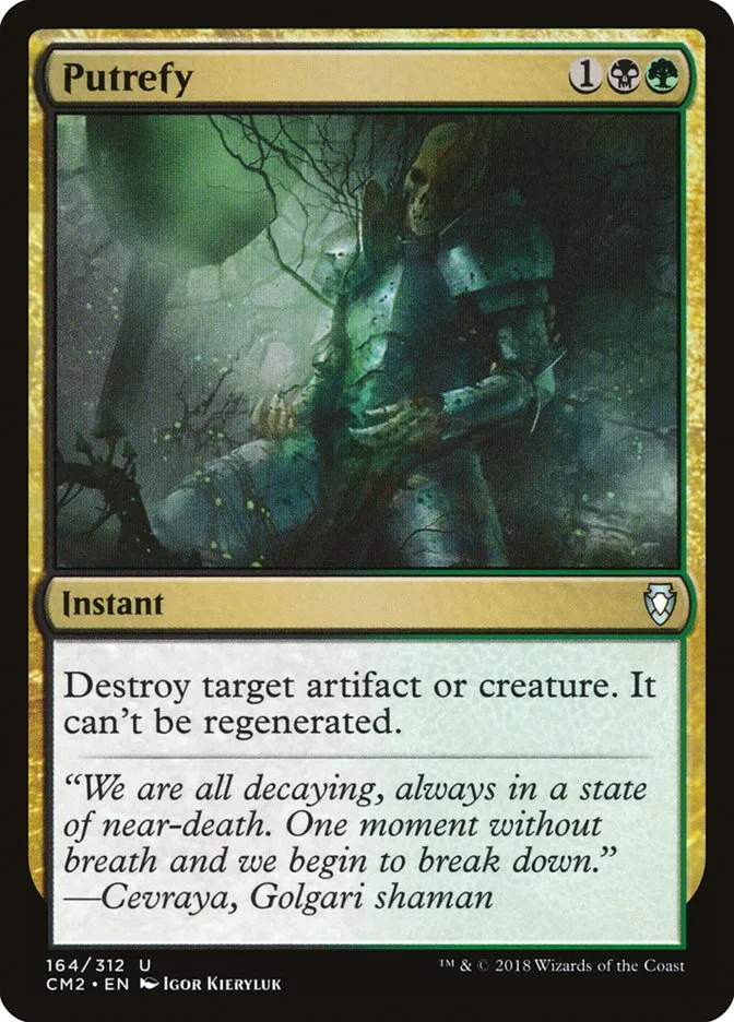 2018 Commander Anthology Volume II Putrefy uncommon #164 uncommon card image