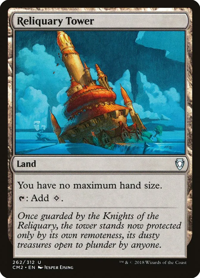 2018 Commander Anthology Volume II Reliquary Tower uncommon #262 uncommon card image