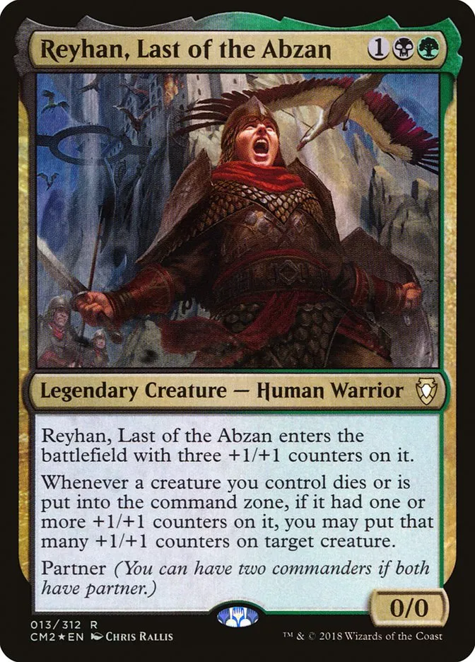 2018 Commander Anthology Volume II Reyhan, Last of the Abzan rare #13 rare card image