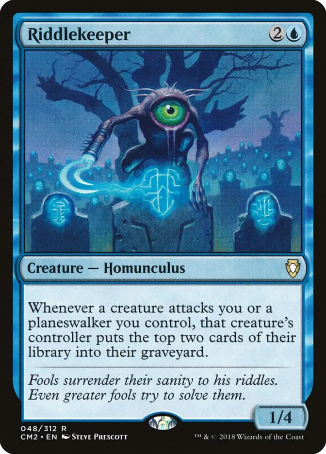 2018 Commander Anthology Volume II Riddlekeeper rare #48 rare card image