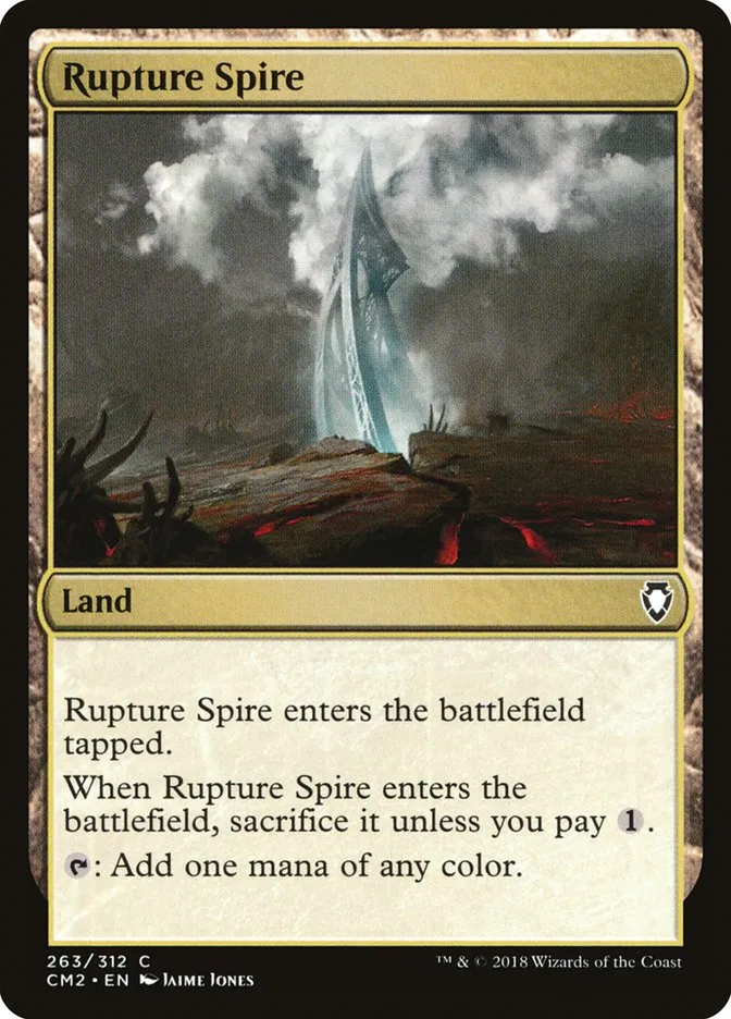 2018 Commander Anthology Volume II Rupture Spire common #263 common card image