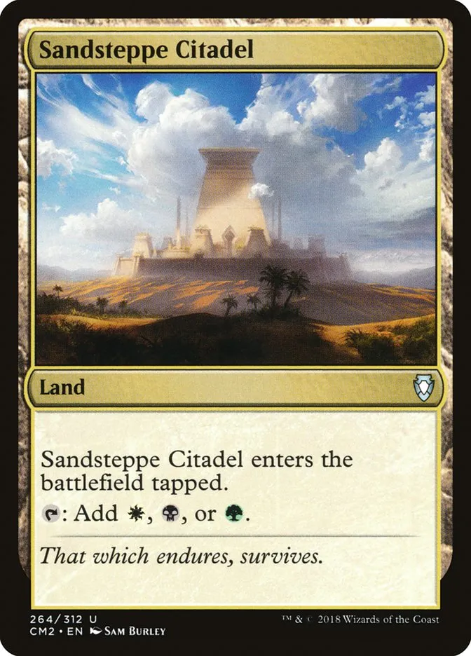 2018 Commander Anthology Volume II Sandsteppe Citadel uncommon #264 uncommon card image