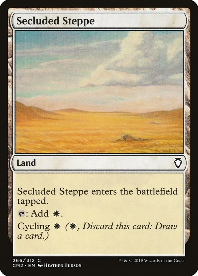 2018 Commander Anthology Volume II Secluded Steppe common #266 common card image