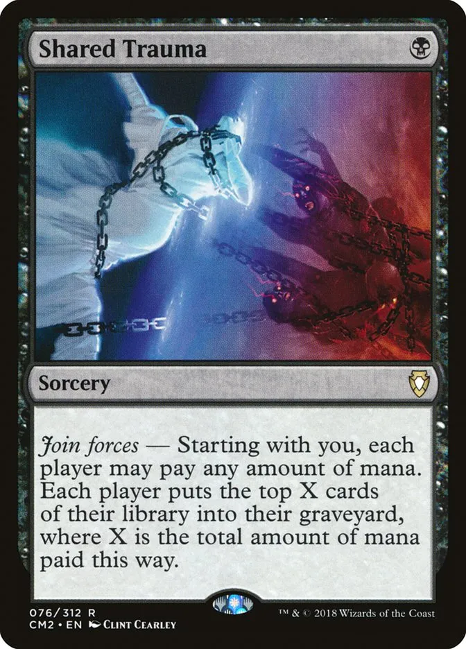 2018 Commander Anthology Volume II Shared Trauma rare #76 rare card image