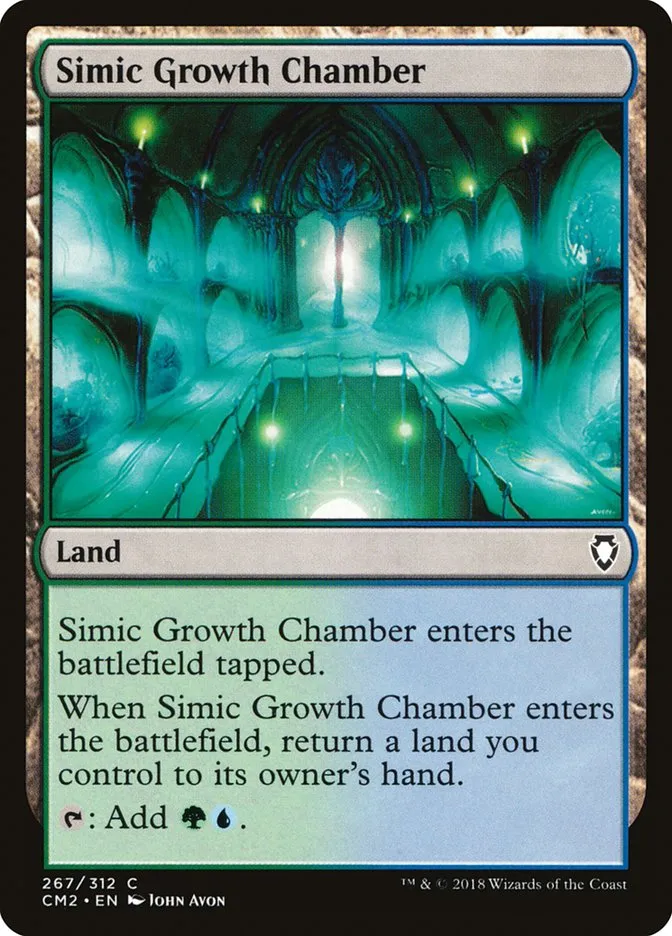 2018 Commander Anthology Volume II Simic Growth Chamber common #267 common card image