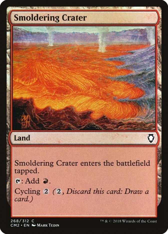 2018 Commander Anthology Volume II Smoldering Crater common #268 common card image