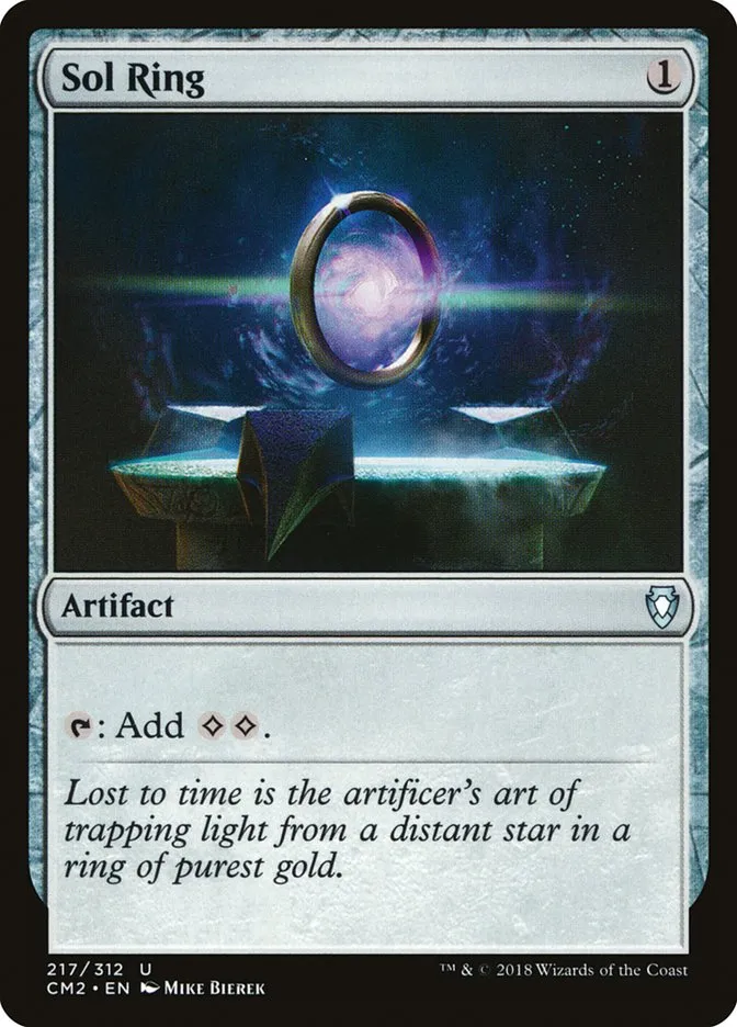 2018 Commander Anthology Volume II Sol Ring uncommon #217 uncommon card image