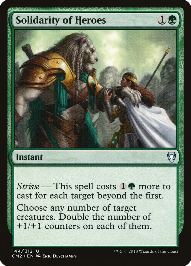 2018 Commander Anthology Volume II Solidarity of Heroes #144 uncommon card image