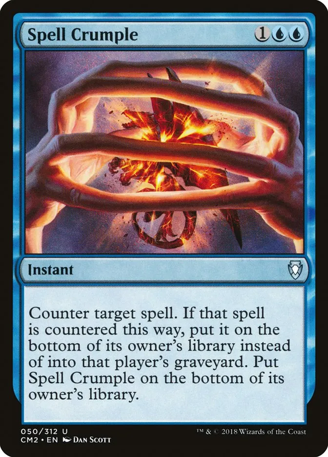 2018 Commander Anthology Volume II Spell Crumple uncommon #50 uncommon card image
