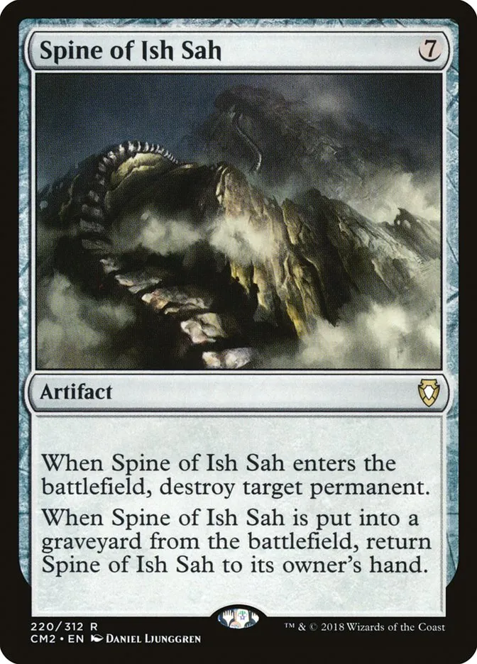 2018 Commander Anthology Volume II Spine of Ish Sah #220 rare card image