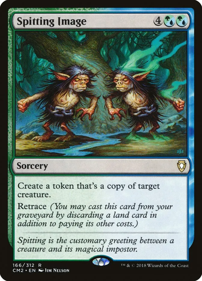 2018 Commander Anthology Volume II Spitting Image rare #166 rare card image
