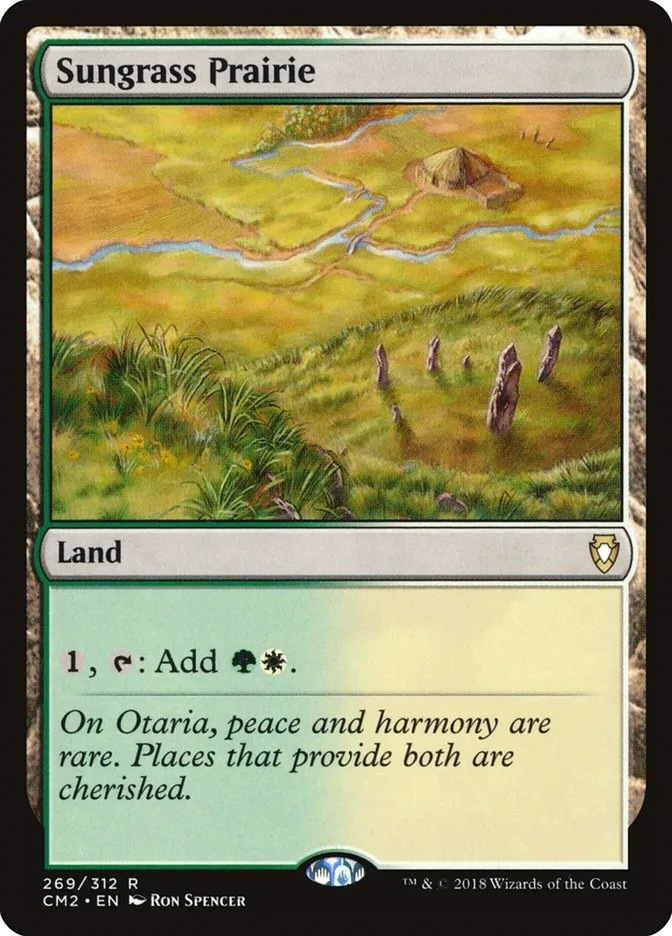 2018 Commander Anthology Volume II Sungrass Prairie rare #269 rare card image