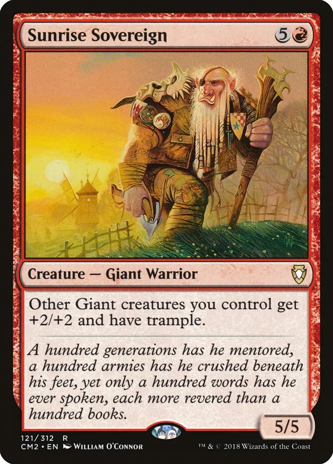 2018 Commander Anthology Volume II Sunrise Sovereign #121 rare card image