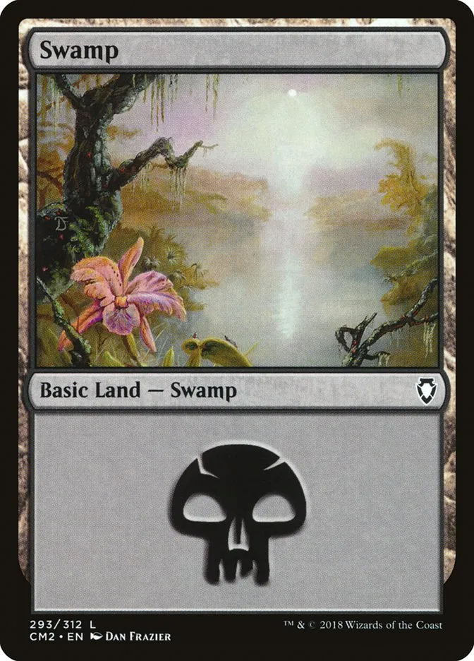 2018 Commander Anthology Volume II Swamp common #293 common card image