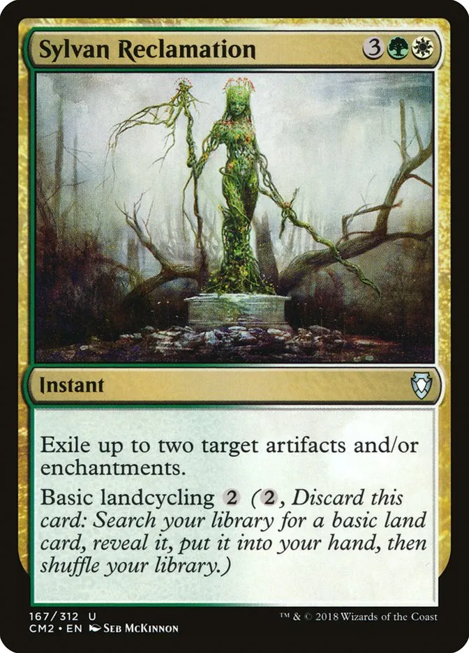 2018 Commander Anthology Volume II Sylvan Reclamation #167 uncommon card image