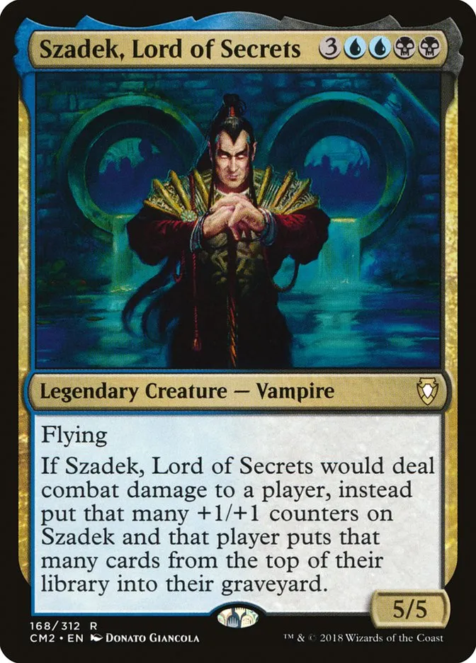 2018 Commander Anthology Volume II Szadek, Lord of Secrets #168 rare card image