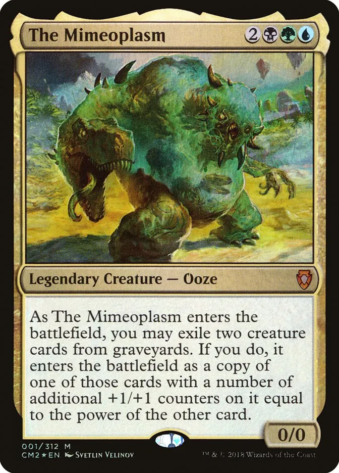 2018 Commander Anthology Volume II The Mimeoplasm mythic #1 mythic card image