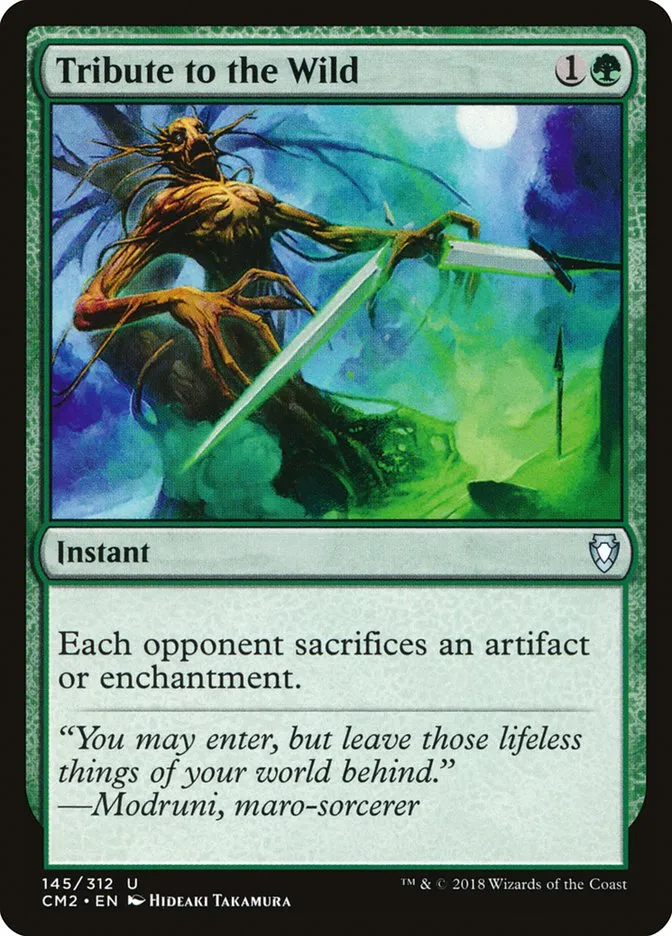 2018 Commander Anthology Volume II Tribute to the Wild #145 uncommon card image