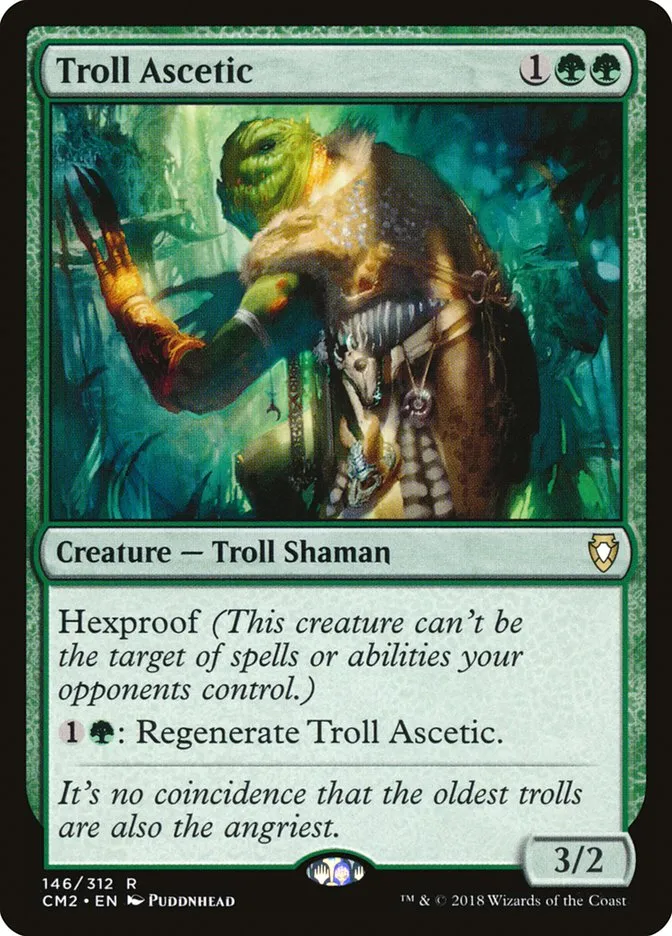2018 Commander Anthology Volume II Troll Ascetic #146 rare card image