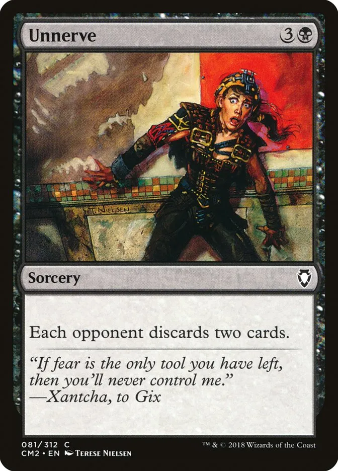 2018 Commander Anthology Volume II Unnerve #81 common card image