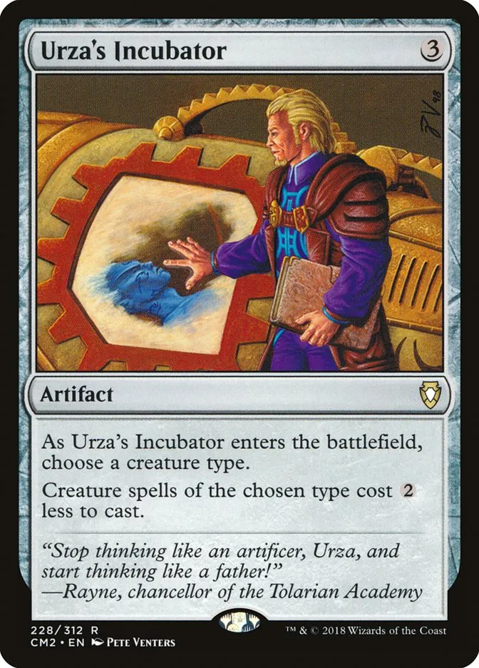 2018 Commander Anthology Volume II Urza's Incubator rare #228 rare card image