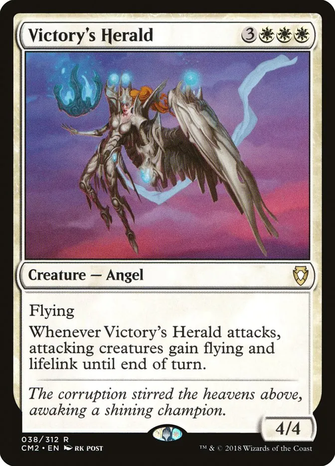 2018 Commander Anthology Volume II Victory's Herald rare #38 rare card image