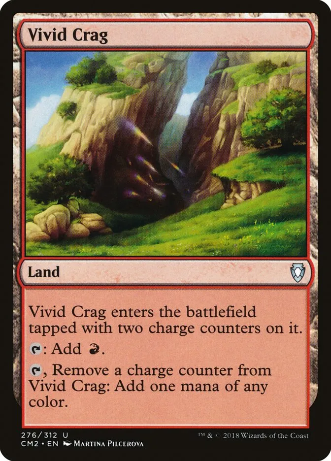2018 Commander Anthology Volume II Vivid Crag uncommon #276 uncommon card image