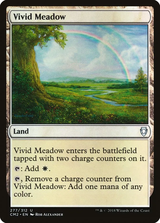 2018 Commander Anthology Volume II Vivid Meadow uncommon #277 uncommon card image