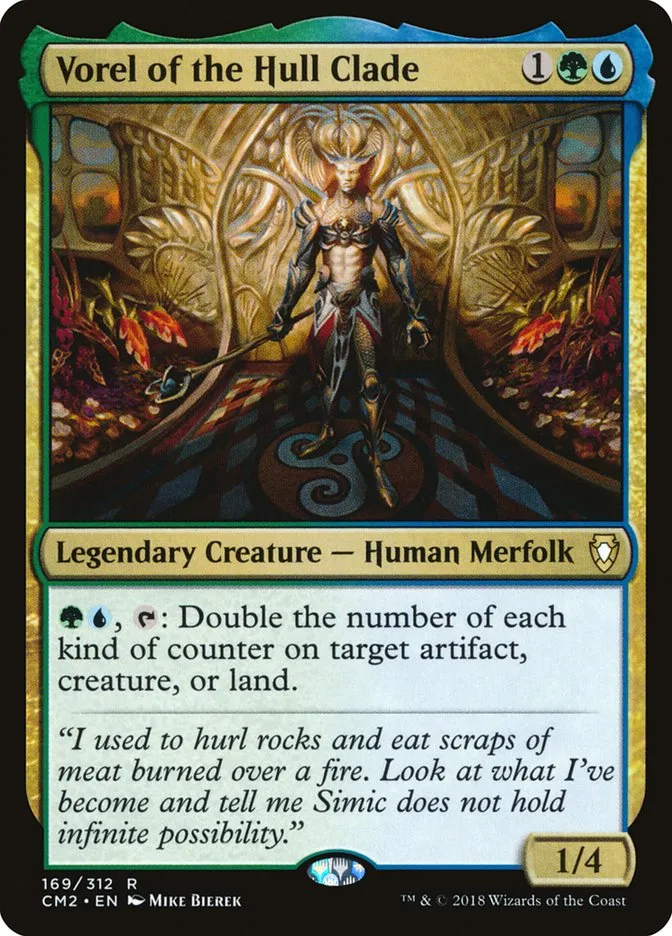 2018 Commander Anthology Volume II Vorel of the Hull Clade #169 rare card image