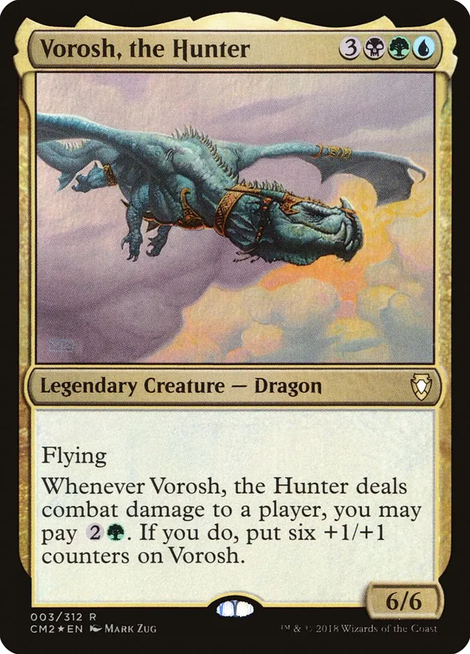 2018 Commander Anthology Volume II Vorosh, the Hunter rare #3 rare card image