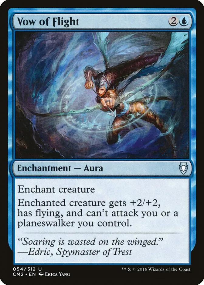 2018 Commander Anthology Volume II Vow of Flight uncommon #54 uncommon card image