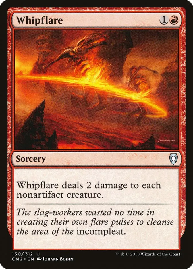 2018 Commander Anthology Volume II Whipflare #130 uncommon card image