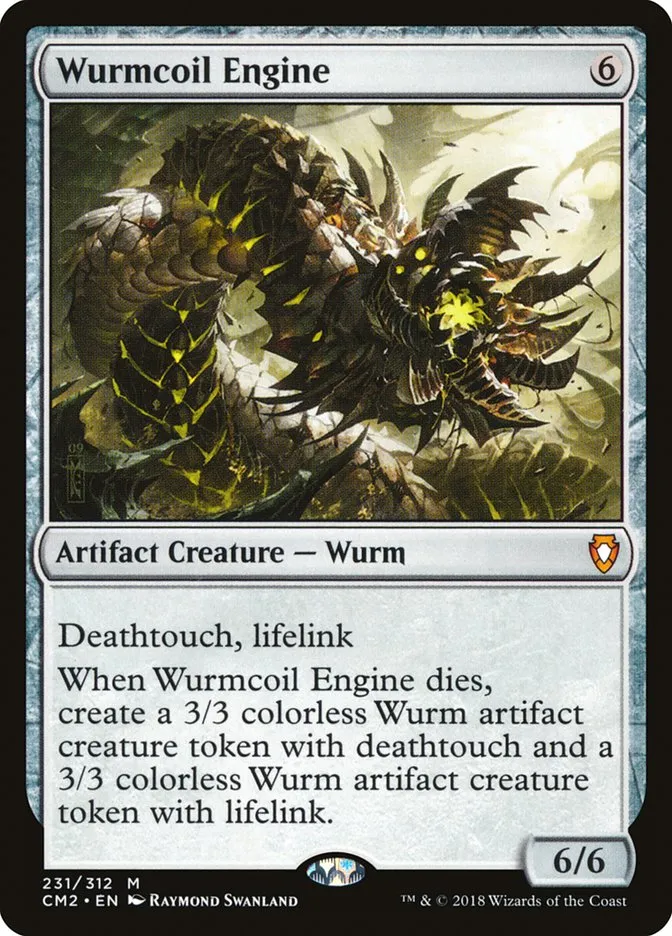 2018 Commander Anthology Volume II Wurmcoil Engine mythic #231 mythic card image
